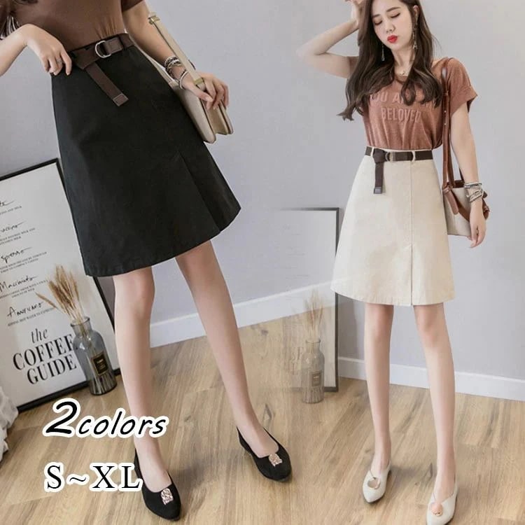 【送料無料】きれいめ タイトスカート ハイウエスト タイトスカート Aライン スリット入り レディース ひざ丈 スカート