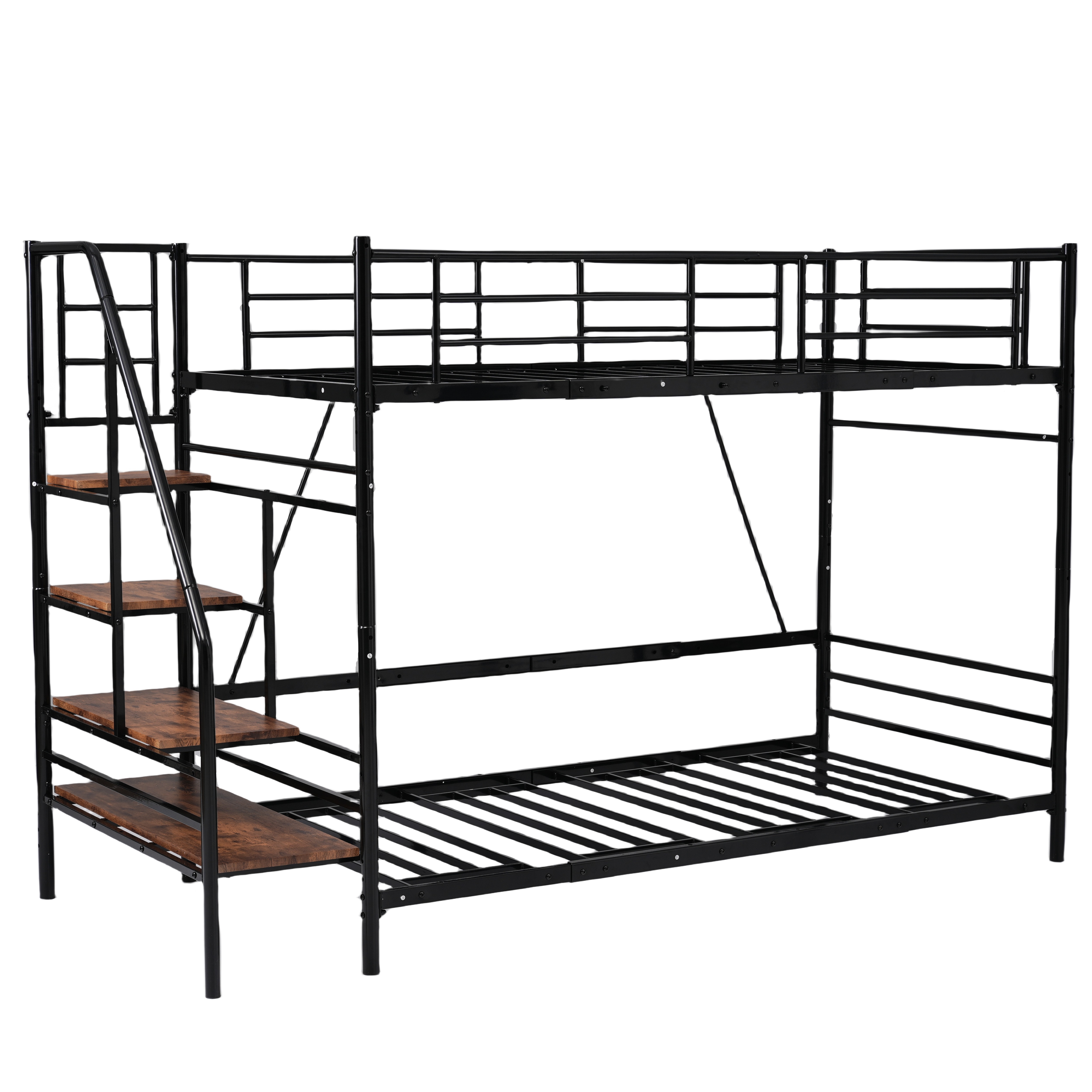 S ロフトベッド 階段付き S パイプベッド シングル 収納 スチール 耐震 ベッド シングル パイプベッド パイプベッドフレームのみ【Sシングル】 25,502円