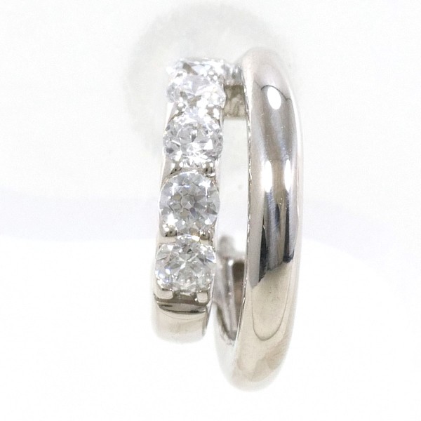 ヴァンドーム青山 K10WG ピアス(片耳) ジルコニア 総重量約1.0g ジュエリー 中古