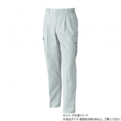 桑和 4228 ツータックカーゴパンツ 130サイズ シルバーグレー(22)