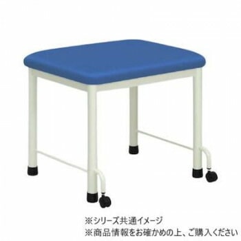 高田ベッド製作所 フットセラ（足置き台） （補助キャスター付き） 幅70x奥行52x高さ52cm メディブルー TB-251