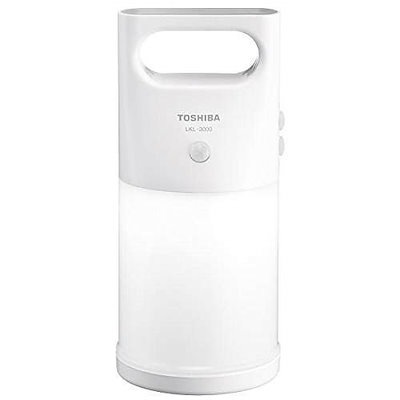 他サイト： 東芝　TOSHIBA　LEDランタン 人感明暗センサー付き　LKL-3000(W)の商品画像