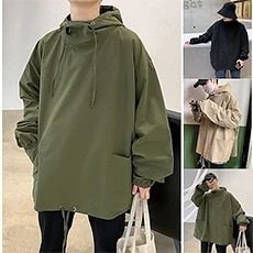 大人気！ [3枚購入+1枚5枚+2枚数量限定]韓国 ファッション メンズ ジャケット シャツ 秋冬 コート 防 フード付き