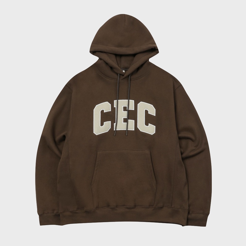 CEC ARCH LOGO HOODIE(BROWN/기모)