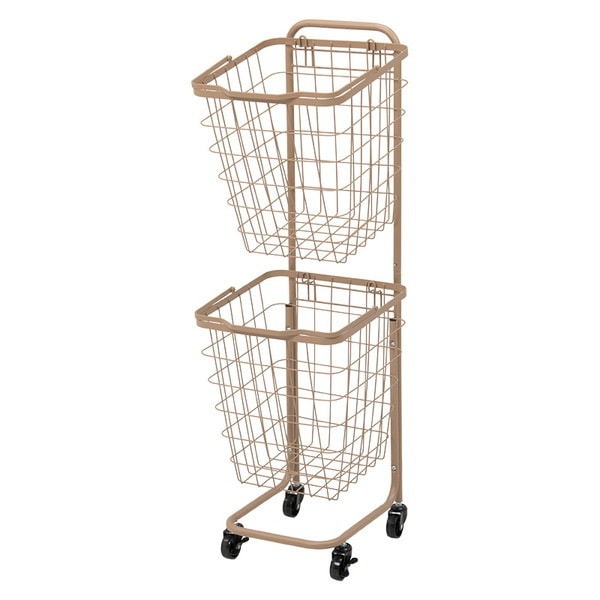 KR-3970LT 2段ランドリーラック キャラメルブラウン メーカー直送