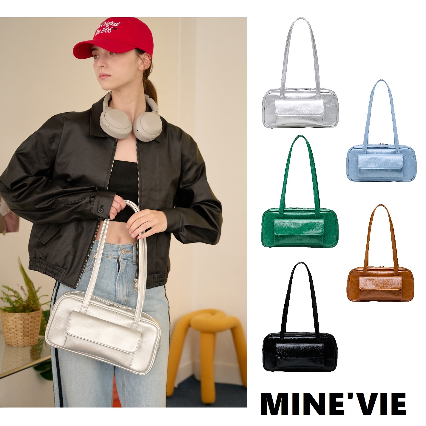 [MINEVIE] [韓国デザイナーブランド]ティッシュバッグ（5colors）