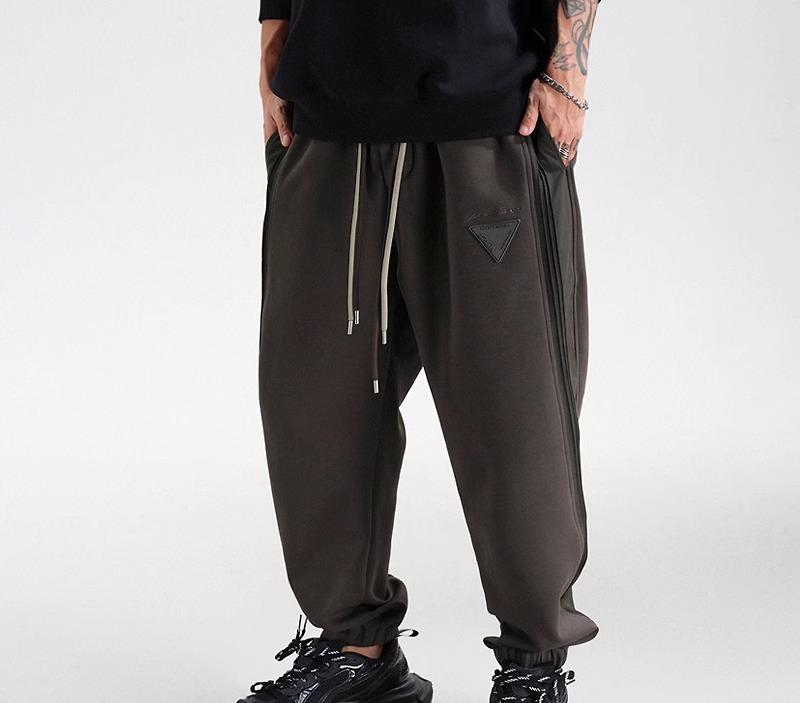 秋冬 コーデ メンズ 服 シンプル ファッション オシャレ 大人 かっこいい 大きいサイズ ストリート 紳士服 ニット スウェット パンツ ストレッチ ウエストドローストリング レッグ カジュアル ア