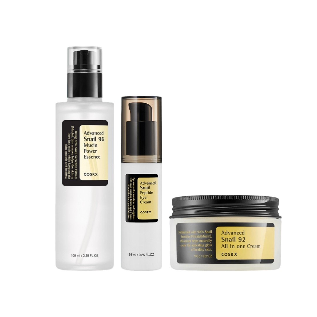 スネイル 3点セット ミューシンパワーエッセンス＋アイクリーム＋オールインワンクリーム