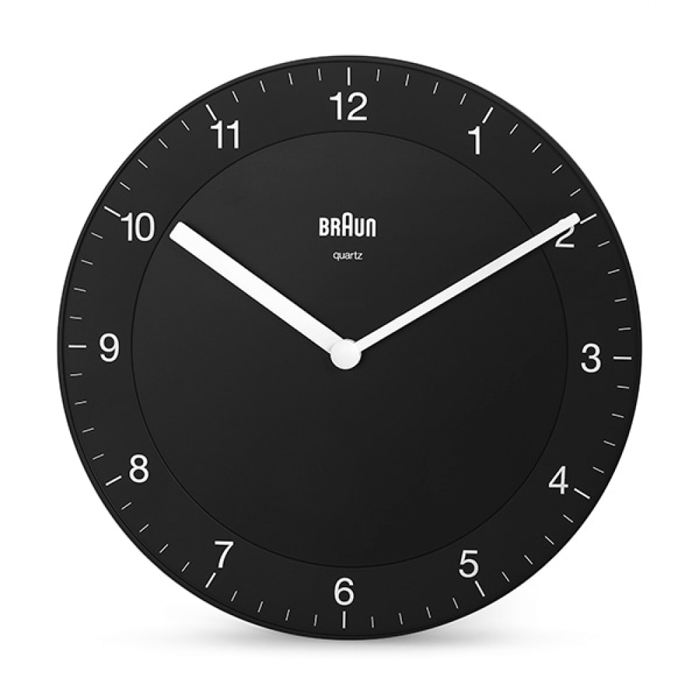 BRAUN BC06B クラシックアナログ低ノイズ公共壁掛け時計