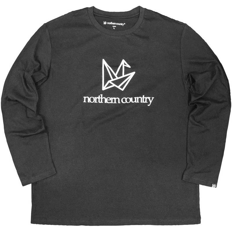 ノーザンカントリーnortherncountry LONG T-SHIRTS(FRONT LOGO アウトドア長袖Tシャツ (tr1311-bk)