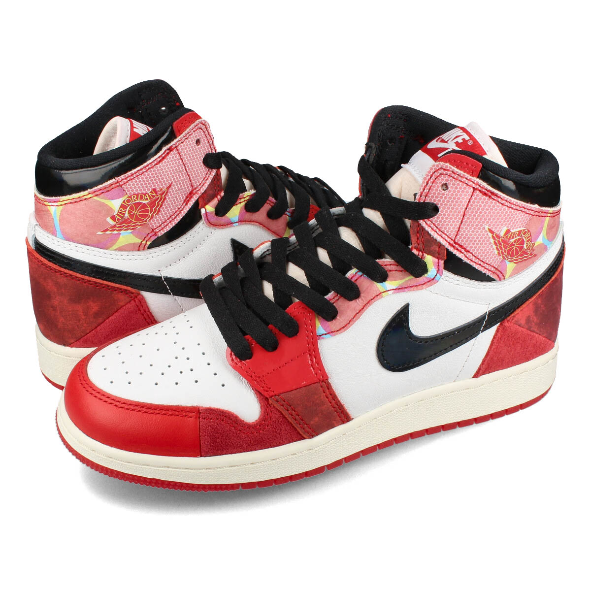 AIR JORDAN 1 RETRO HIGH OG SP GS 【SPIDER】 UNIVERSITY RED/BLACK/SUMMIT WHITE