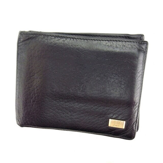 二つ折り財布 ブラック 中古