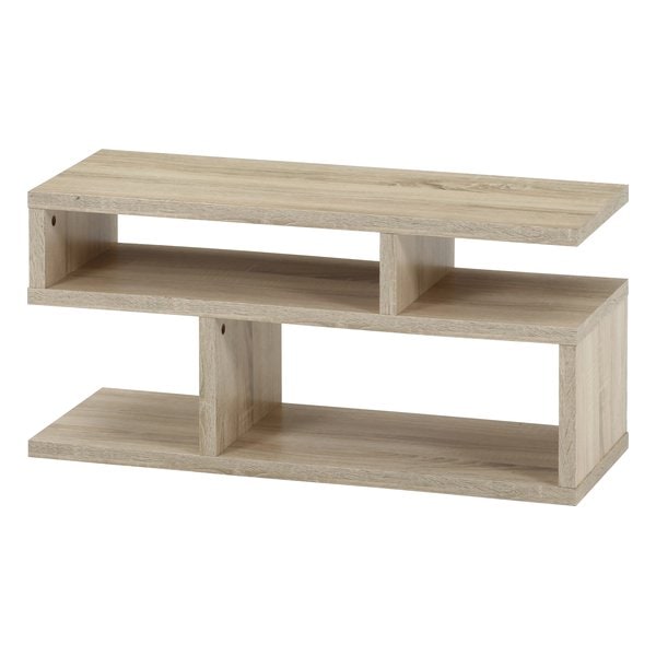 S字型テレビ台 80幅/オーク 51488