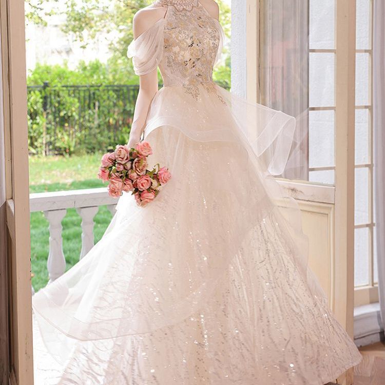 ドレス イブニングガウン2024新しいパーティースリムなディナーイブニングガウン