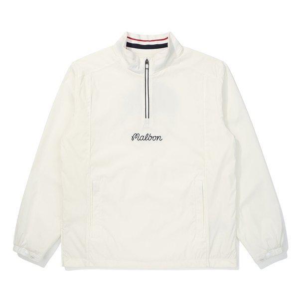 [Malbon 公式] 背面バケットポイント長袖アノラック OFF WHITE (MAN)