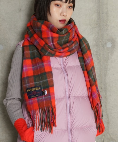 [最安値挑戦]ストール (TWEDSUGOI)チェックストール レディース