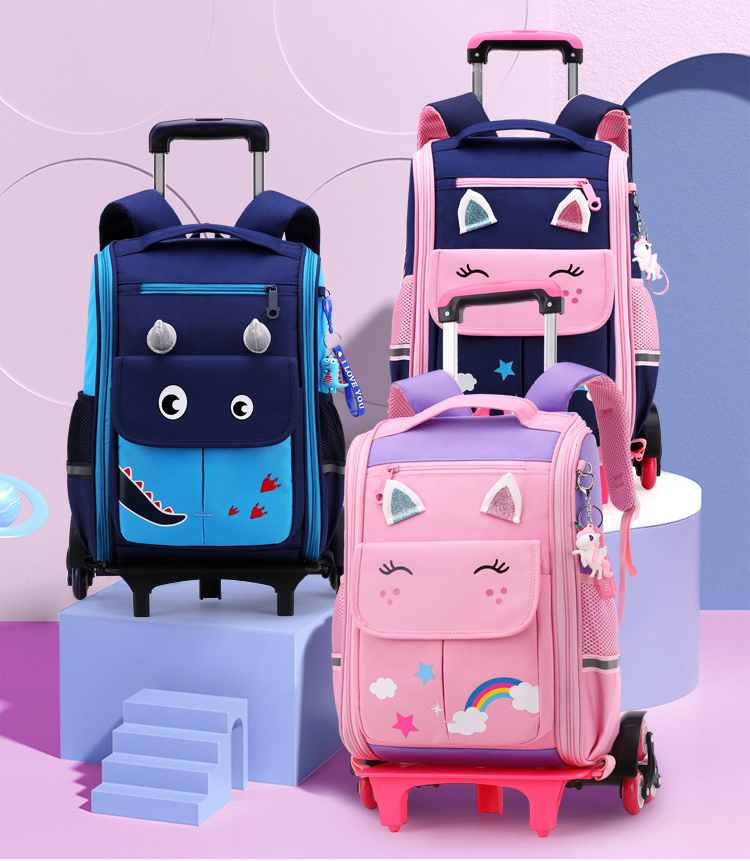 キャリーリュック 子供用 通学リュック 通学 リュックサック キャリーバッグ バックパック 6輪 キャスター付き キャリーケース 機内持ち込み 入