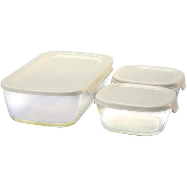 �X�^�b�L���O�ϔM�K���X �R���e�i S 3�Z�b�g KSTL-S-2508-OW