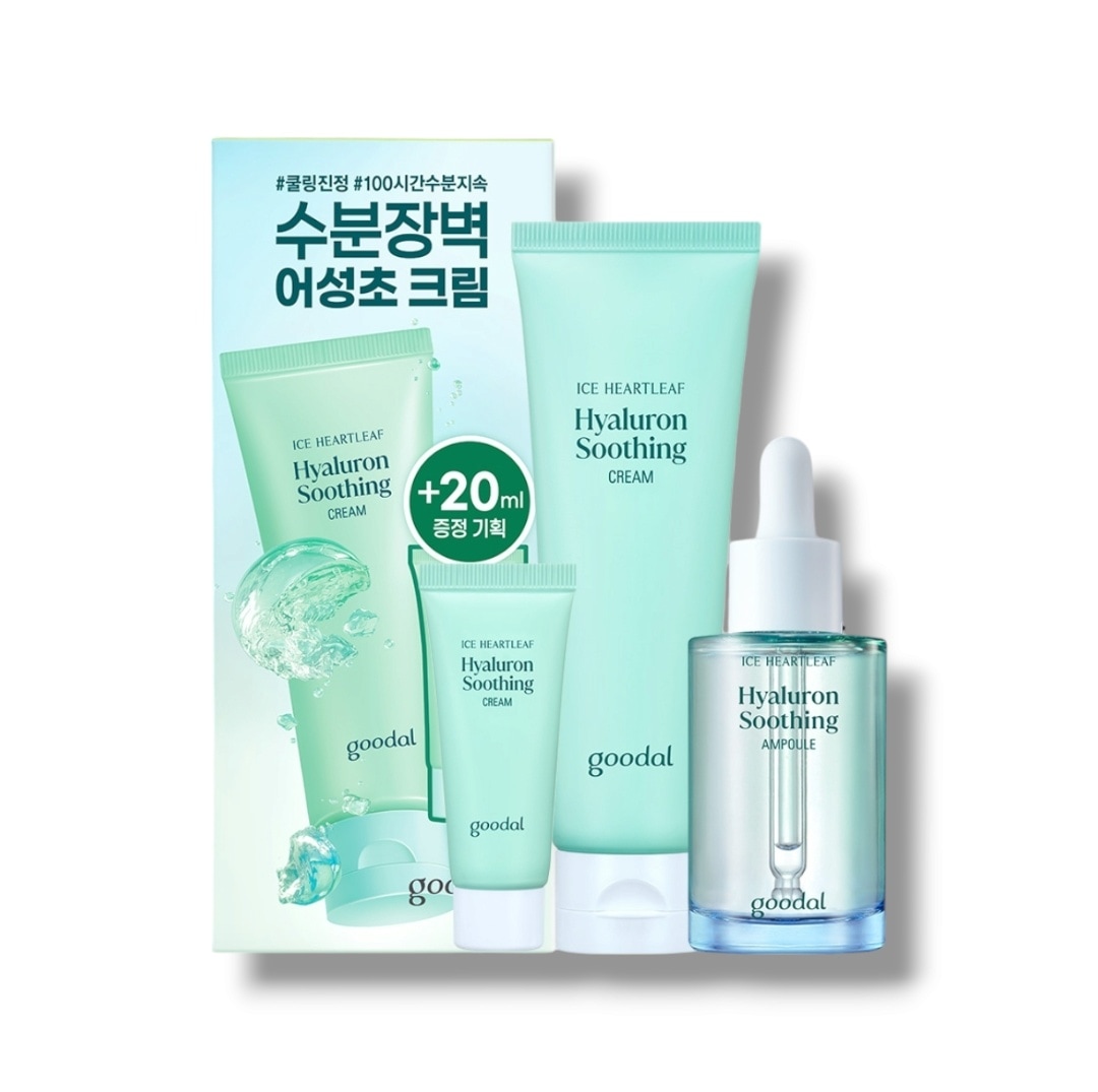 ドクダミ スージングクリーム 100ml 大容量企画 + ドクダミ スージングアンプル 50ml 2種セット