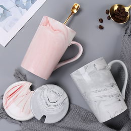 創意的な個性的なカップセラミックマグカップ蓋付き北欧insシンプルなカップルとコーヒーカップの家庭用