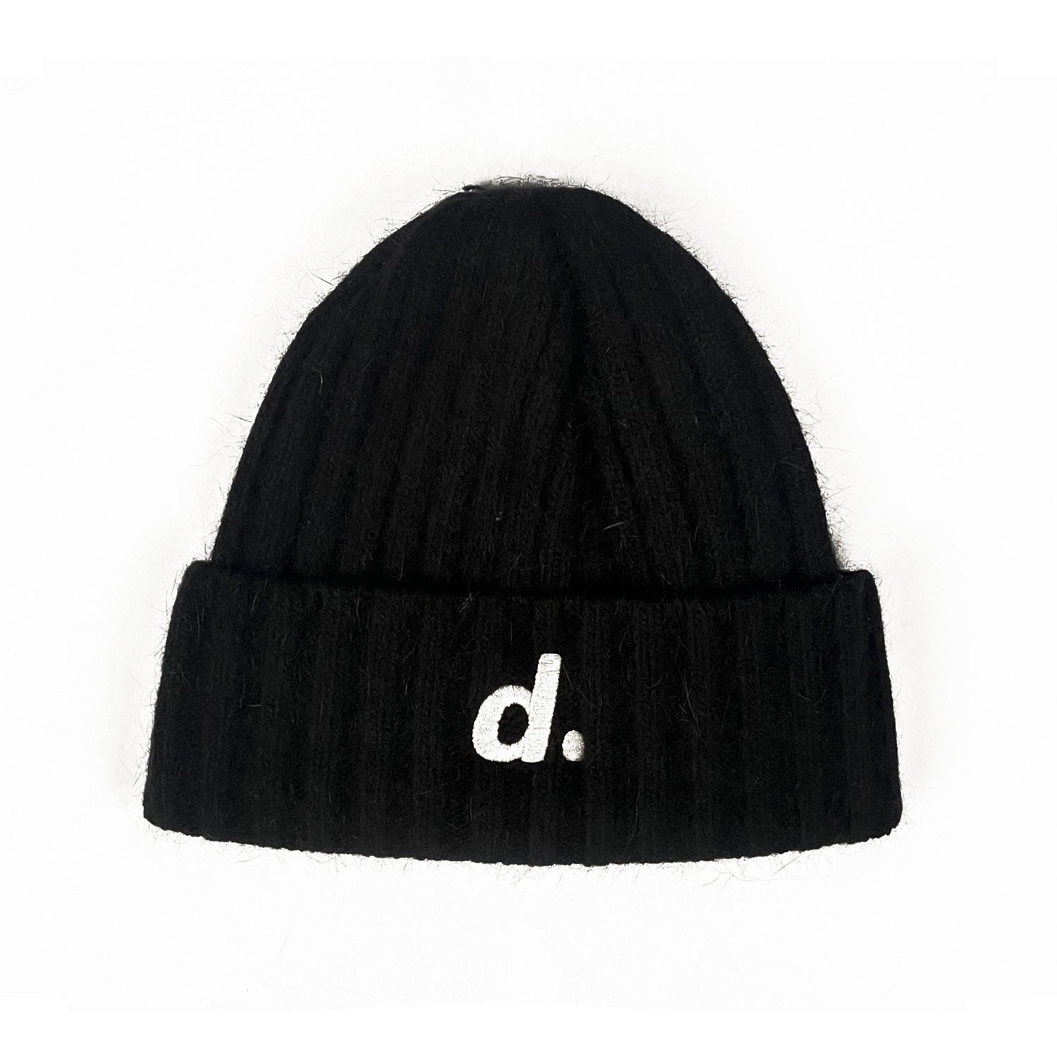 D LOGO ANGORA BEANIE（BLACK）/size：FREE