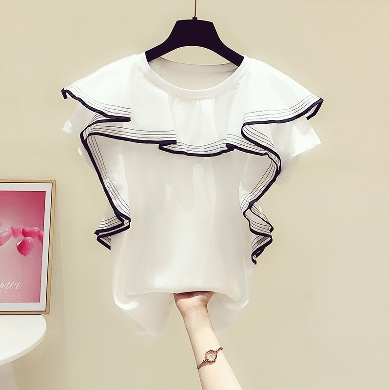 2color レディース トップス シャツ ブラウス カットソー 白シャツ 白トップス 袖あり 半袖