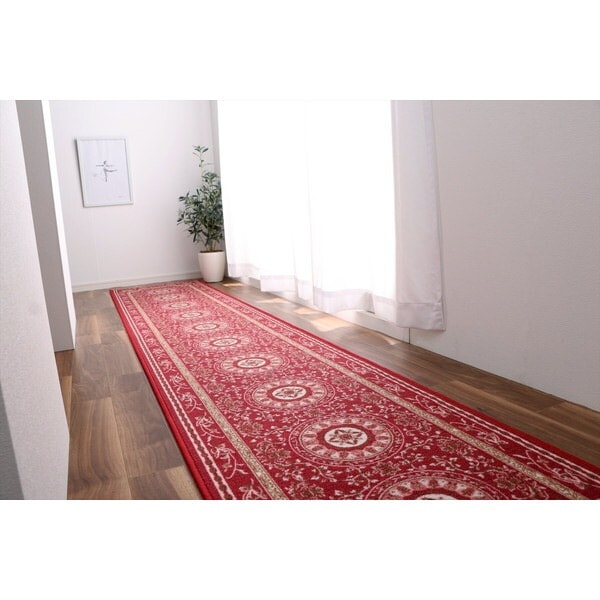 1341220285106 撥水ロマン マット WI 79×240 ワイン 廊下敷 メーカー直送