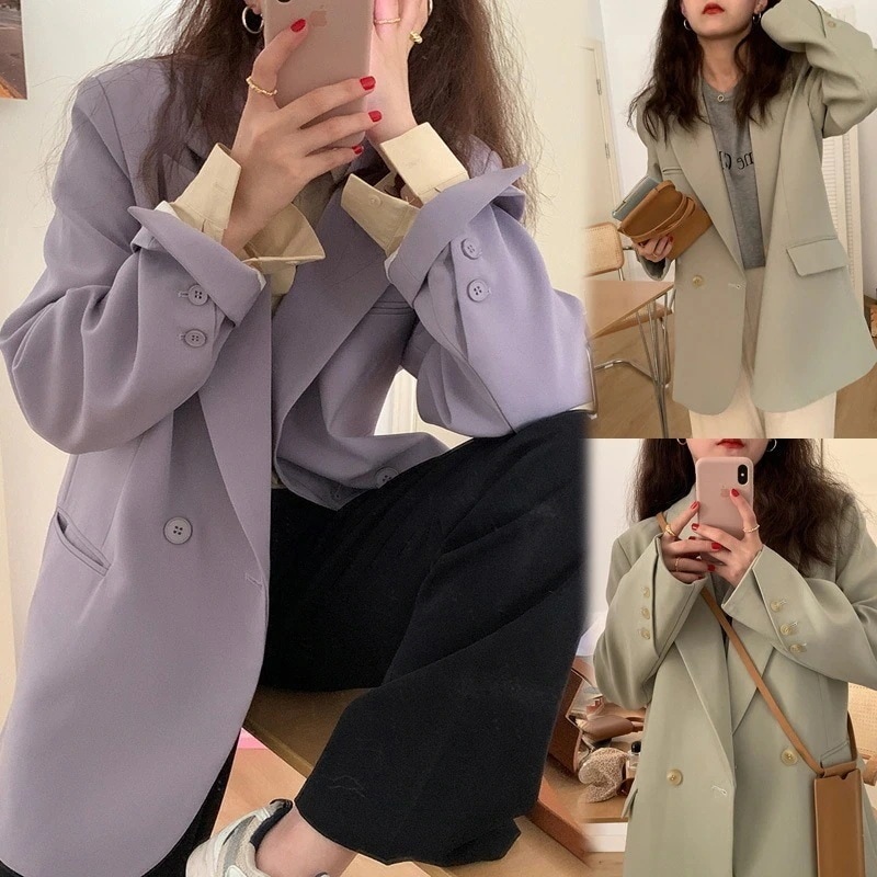 2159 大きいサイズの女性のゆったりとした長袖デザイン小さなスーツジャケット女性脂肪 Mm 気質スーツ春と秋の脂肪姉妹