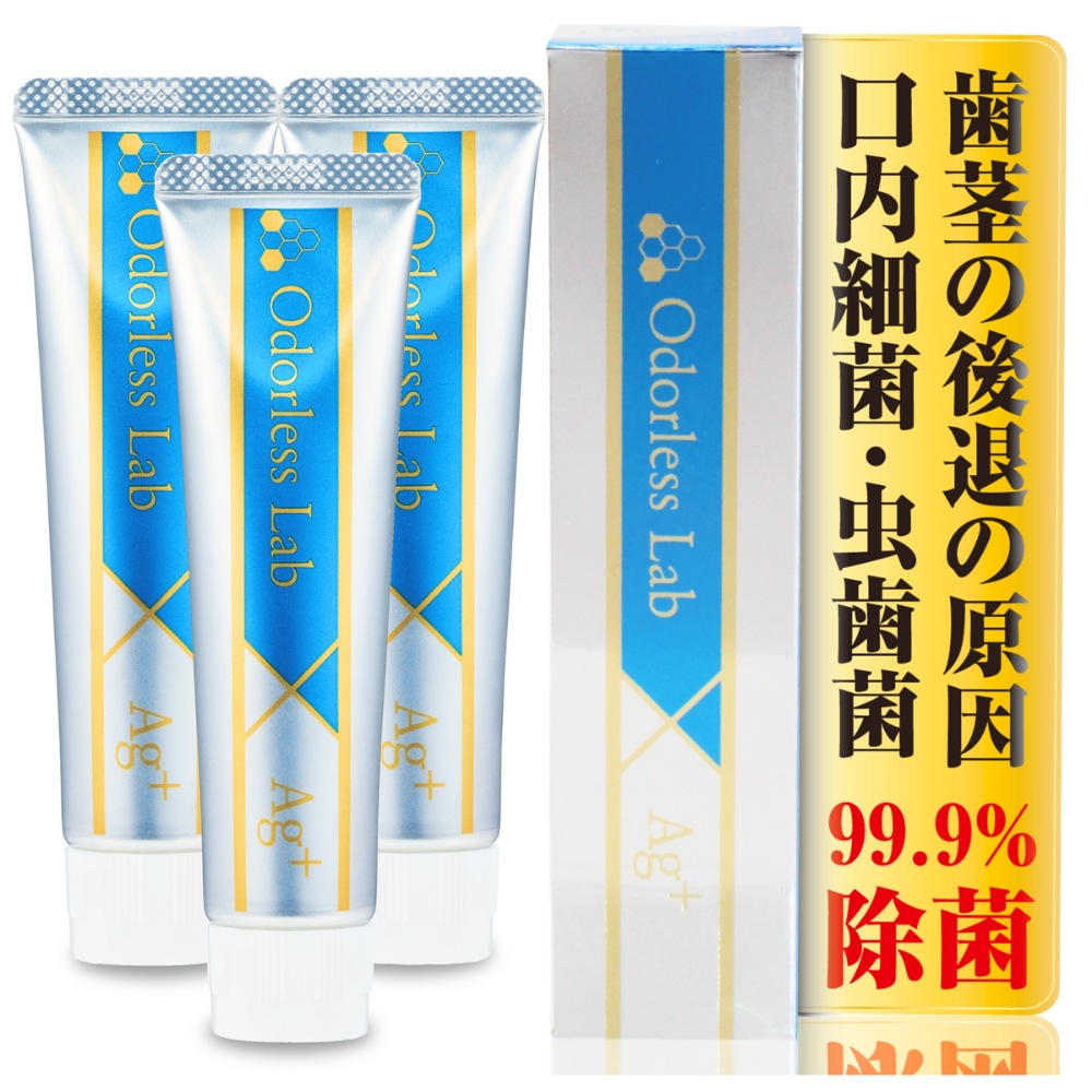 銀イオン歯磨き粉 50g×3本 高濃度銀イオン配合 イオン歯磨き 300ppm Ag+ 口臭 虫歯 口内細菌 ハミガキ 歯磨き粉 フッ素未配合 国内生産品 ペースト 銀イオン歯磨き