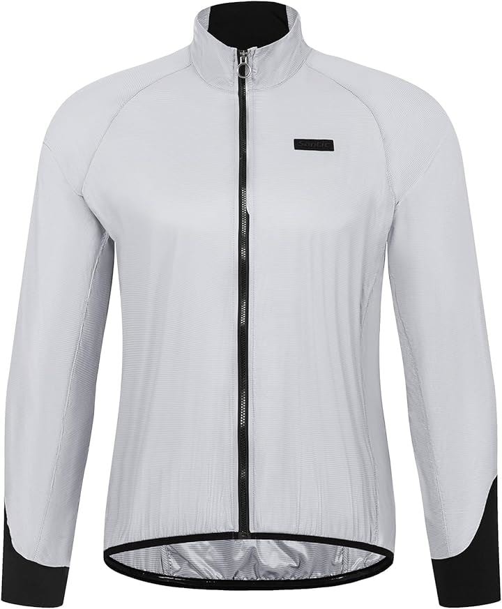 サイクルジャケット 長袖 メンズ サイクルジャージ ウインドブレーカー ロードバイク 撥水 春秋 防風 軽量 自転車用 収納可能(ホワイト, L) 5,096円