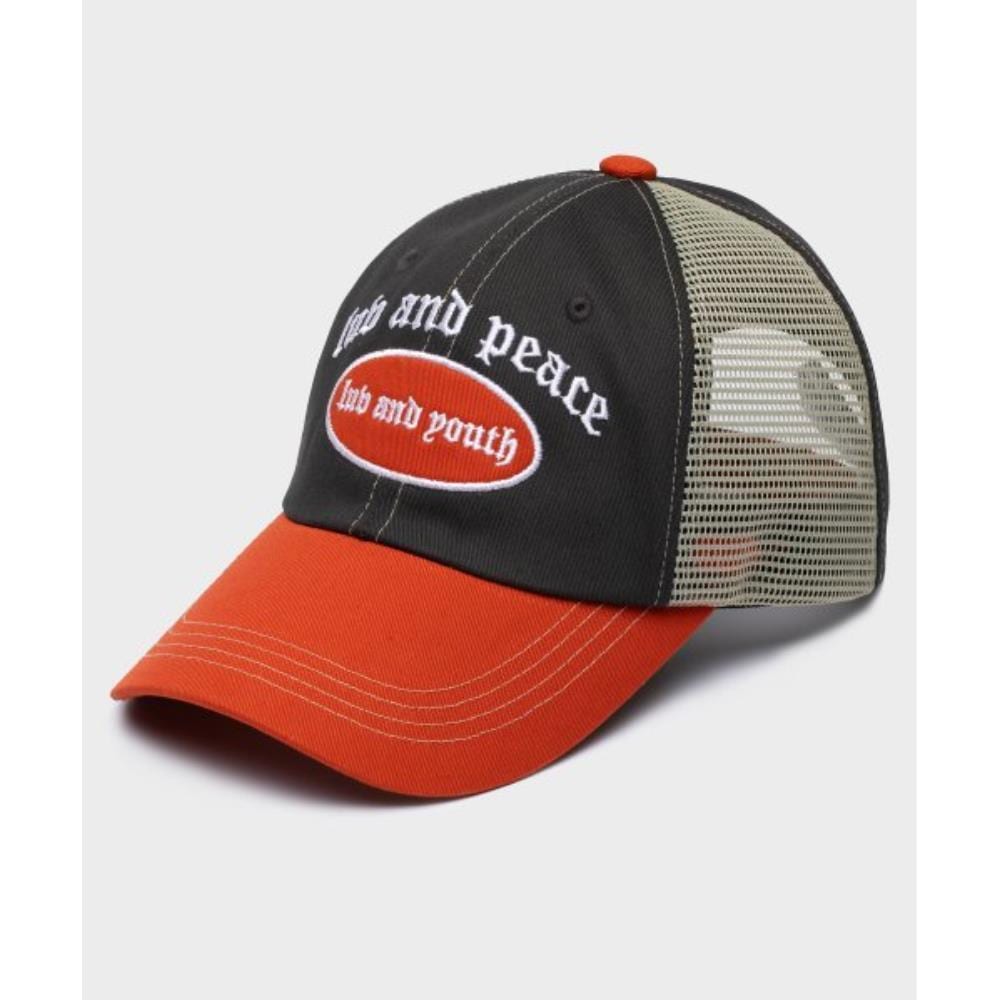 RECLOW RC LUV N PEACE BALLCAP CHARCOAL ORANGE