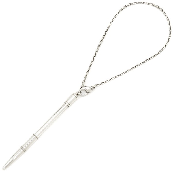 エルメス HERMES ボールペン アジェンダ用チェーン付きボールペン シルバー925 シルバー キャップ式 筆記確認済み 【中古】