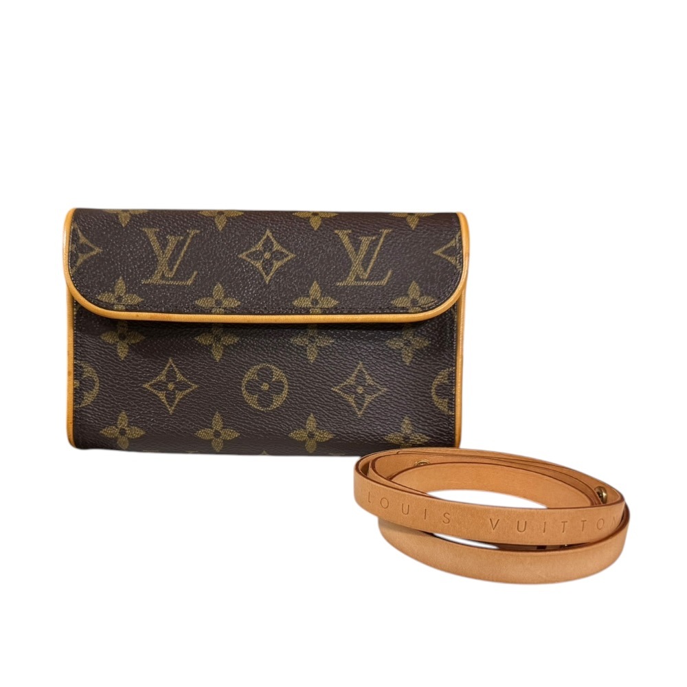 ルイヴィトン ポシェットフロランティーヌ モノグラム ウエストバッグ モノグラムキャンバス M51855 ブラウン LOUIS VUITTON 中古