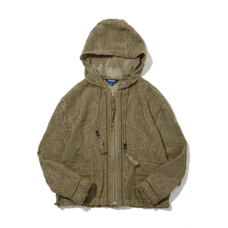 ペンフィールド PENFIELD 立体クロシェパッチ フード付きジップアップ オリーブ FS1CG35U 479927