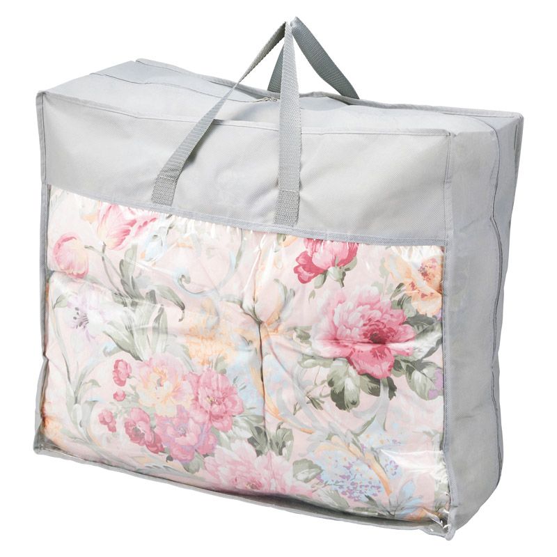 花浪漫 羽根ふとんバッグ入り(ダウン20%) ピンク