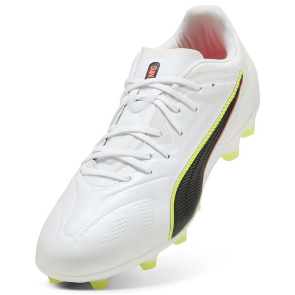 プーマ サッカーシューズ キング 20 プロ HG/AG 26.0cm 108462 01 White-Glowing Red-Yellow Alert