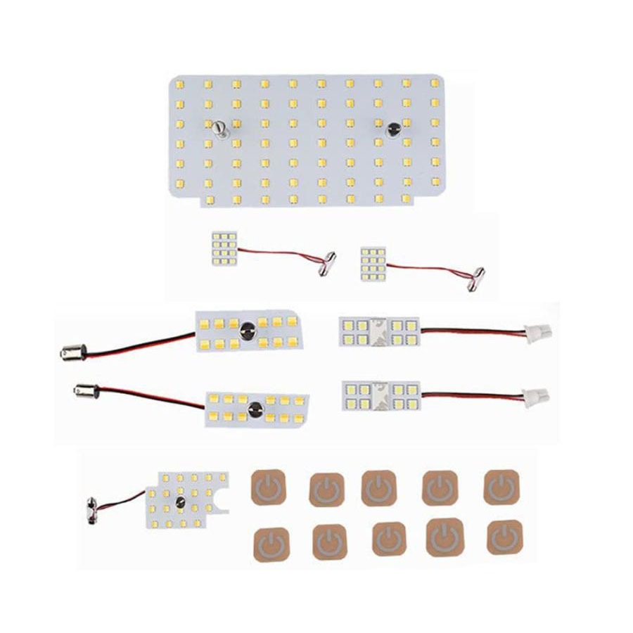 2023新仕様 LEDルームランプ 専用設計 静電タッチ式 3色切替 151連 8点セット 適応 トヨタ ハイエース レジアスエース 200系