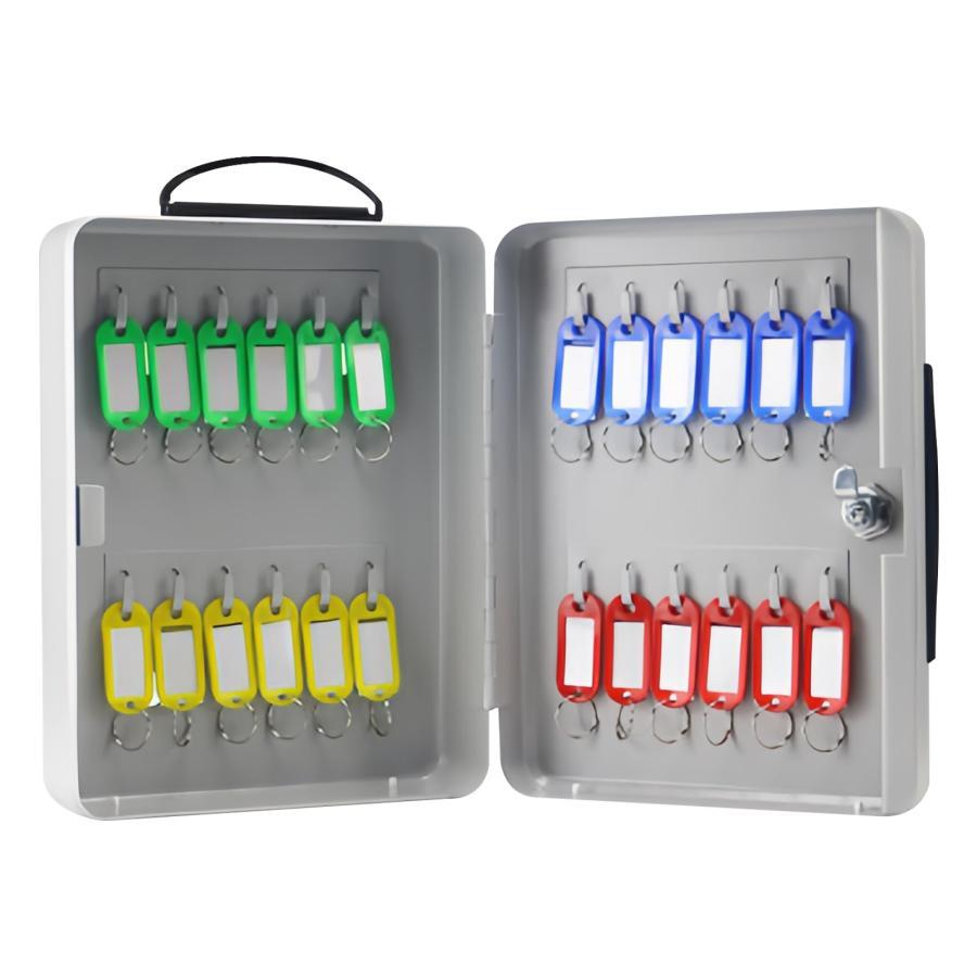 キーボックス 壁掛式 おしゃれ 大容量 鍵収納 キーボックス 金属製 鍵管理 マグネット ロック付き コンパクト オフィス 寮 不動産企業適用 壁掛け 取っ手付き