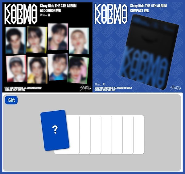 Stray Kids Karma 限定、通常、コンパクト、accordion Amazon.com: (ACCORDION VER.) STRAY KIDS - [KARMA] 4th Studio