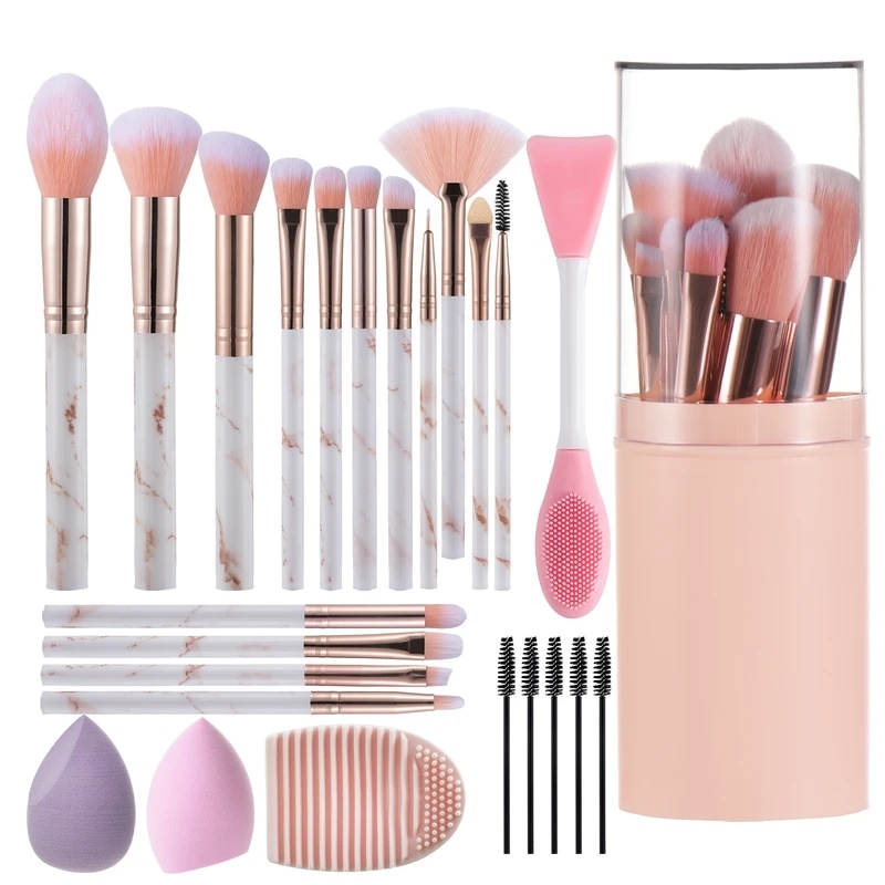 メイクブラシセット,15個,パウダー,アイシャドウ,ブラシ,化粧道具