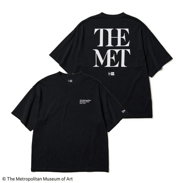 NEWERA 半袖 オーバーサイズド コットン Tシャツ The Met ブラック　黒 半袖 トップス メンズ 男性 スポーツ ストリート ブランド NEW ERA アパレル