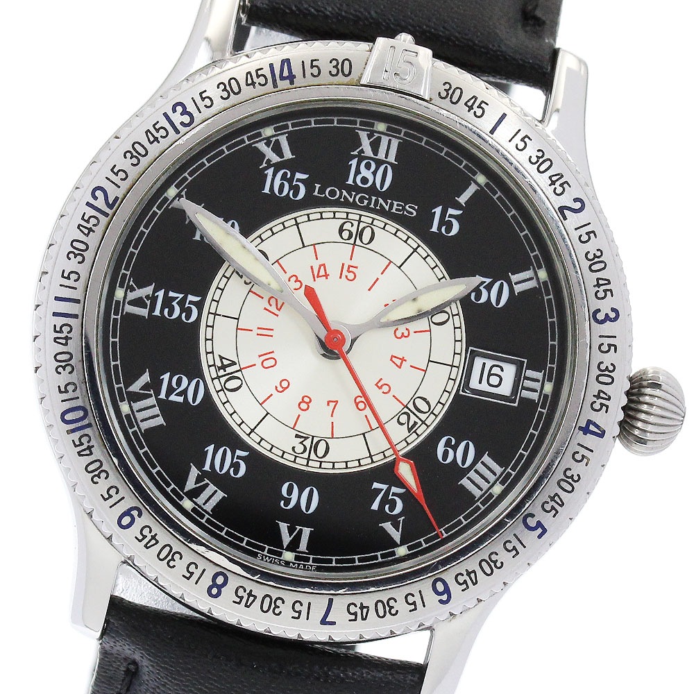 ロンジン LONGINES L2.617.4 リンドバーグ デイト 自動巻き メンズ _891196【中古】
