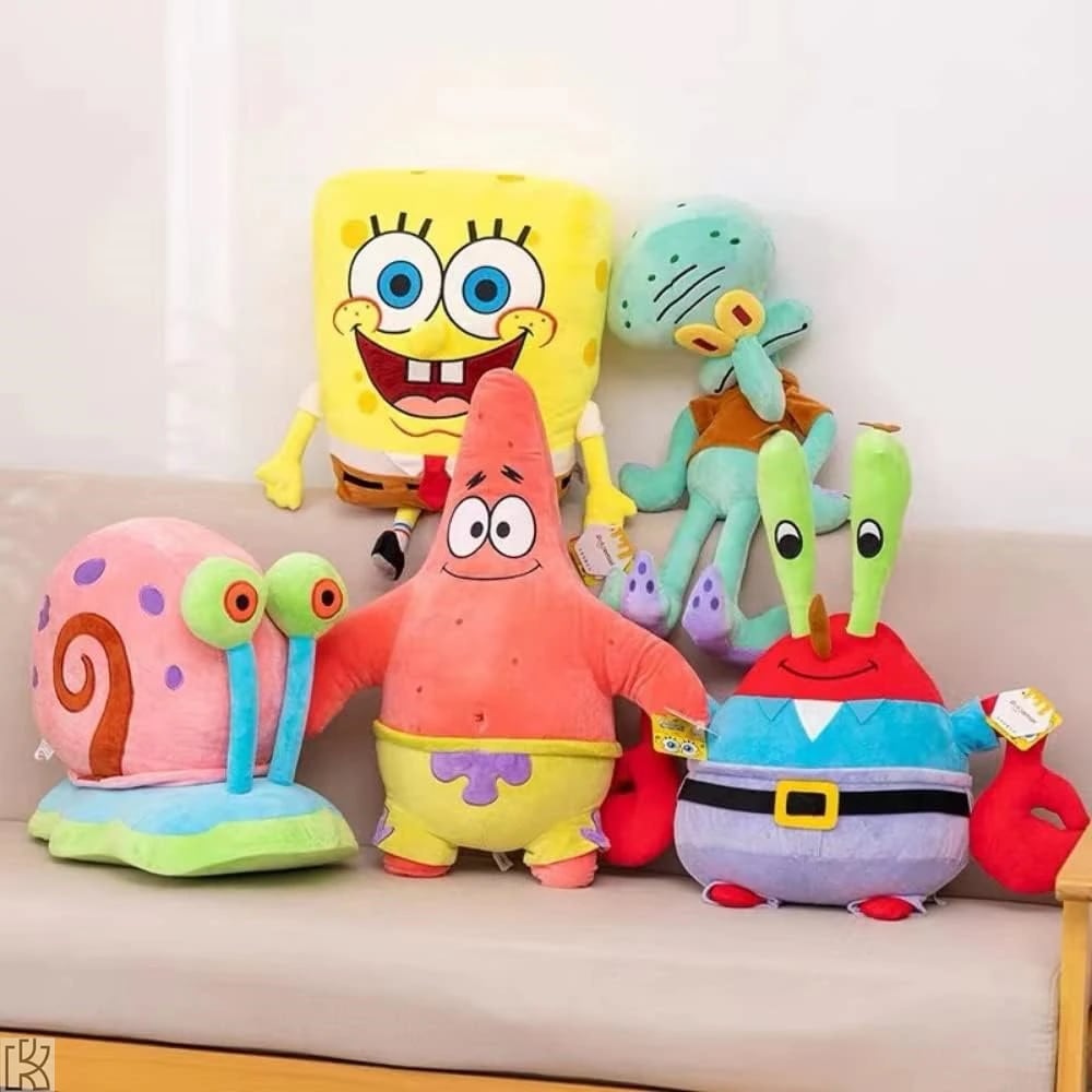 スポンジ ボブ パトリック カーニ ゲイリー イカルド ぬいぐるみ マスコット 抱っこぬいぐるみ 癒し系 グッズ キャラクター 可愛い 人気 paldal 動物 子供 飾り物 誕生日 5点セット