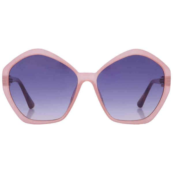 贅沢品 Ladies Geometric Blue ゲスGradient Sunglasses 58 72W GU7813