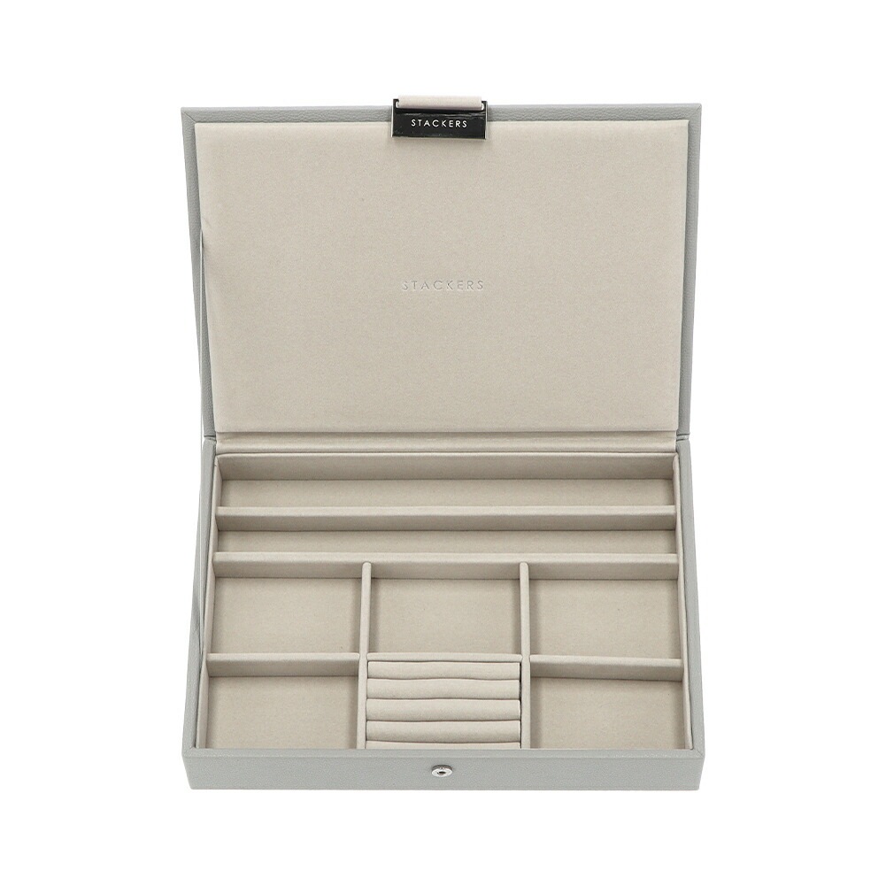 ジュエリーボックス 蓋付きボックス ジュエリーケース アクセサリーケース 73750 グレージュ