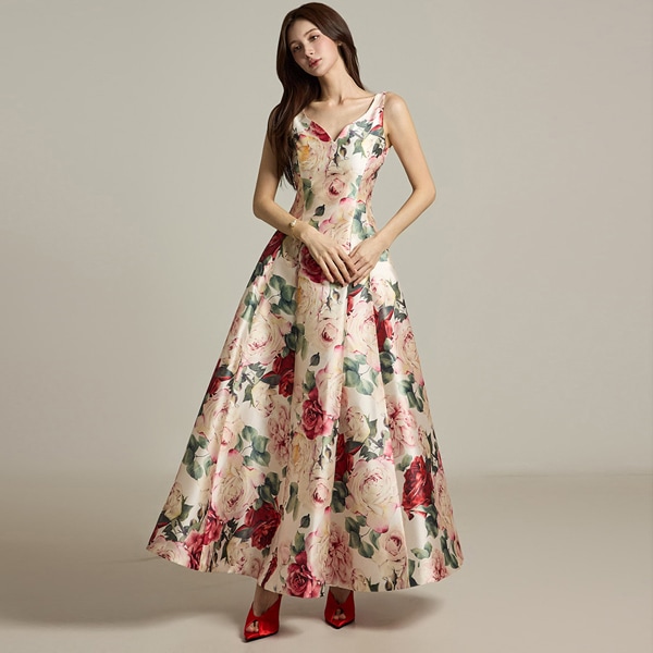 D9538 フラワー ワンピース