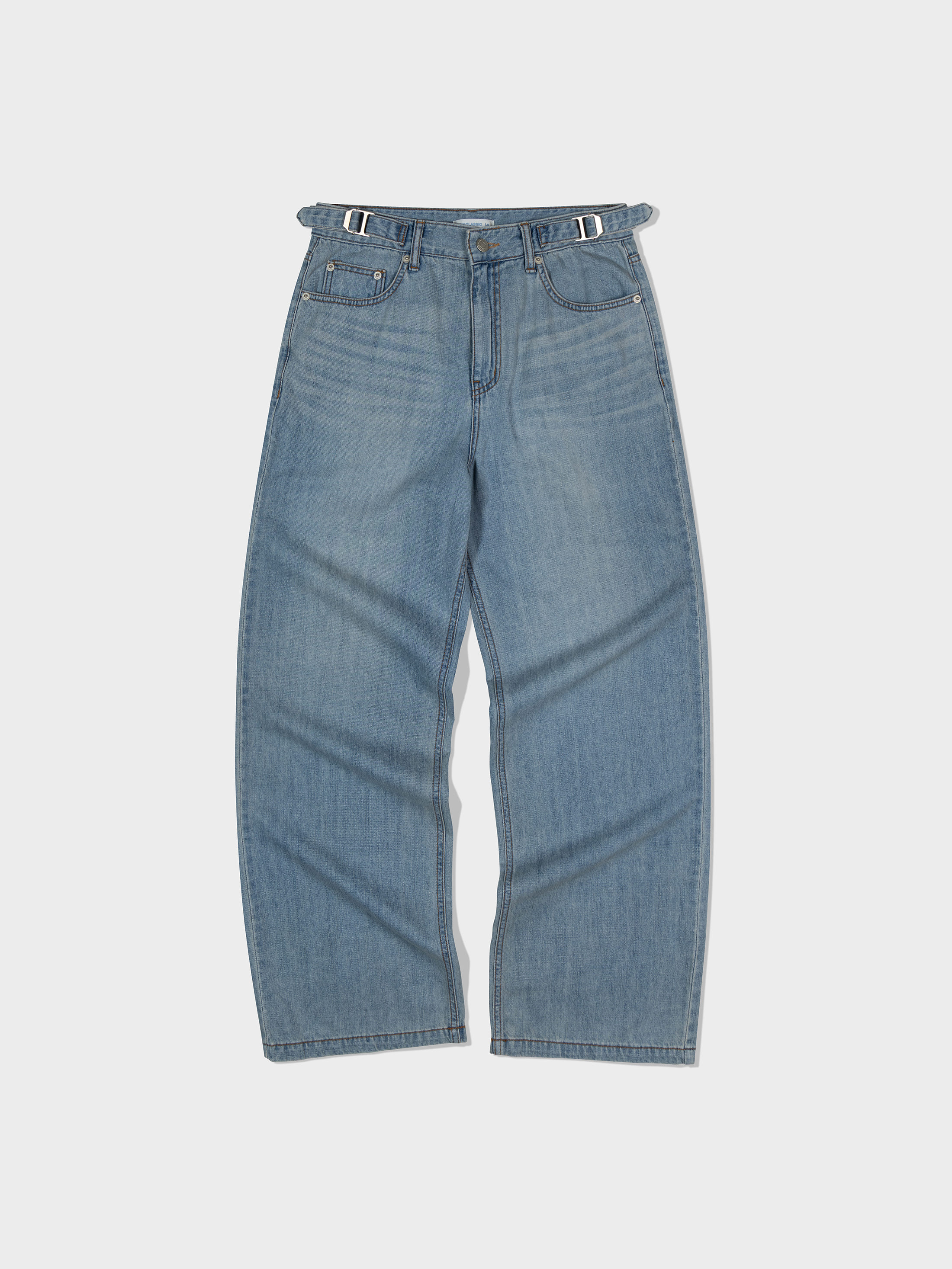 【LOW CLASSIC】 AIRY OVERSIZED JEANS : BLUE