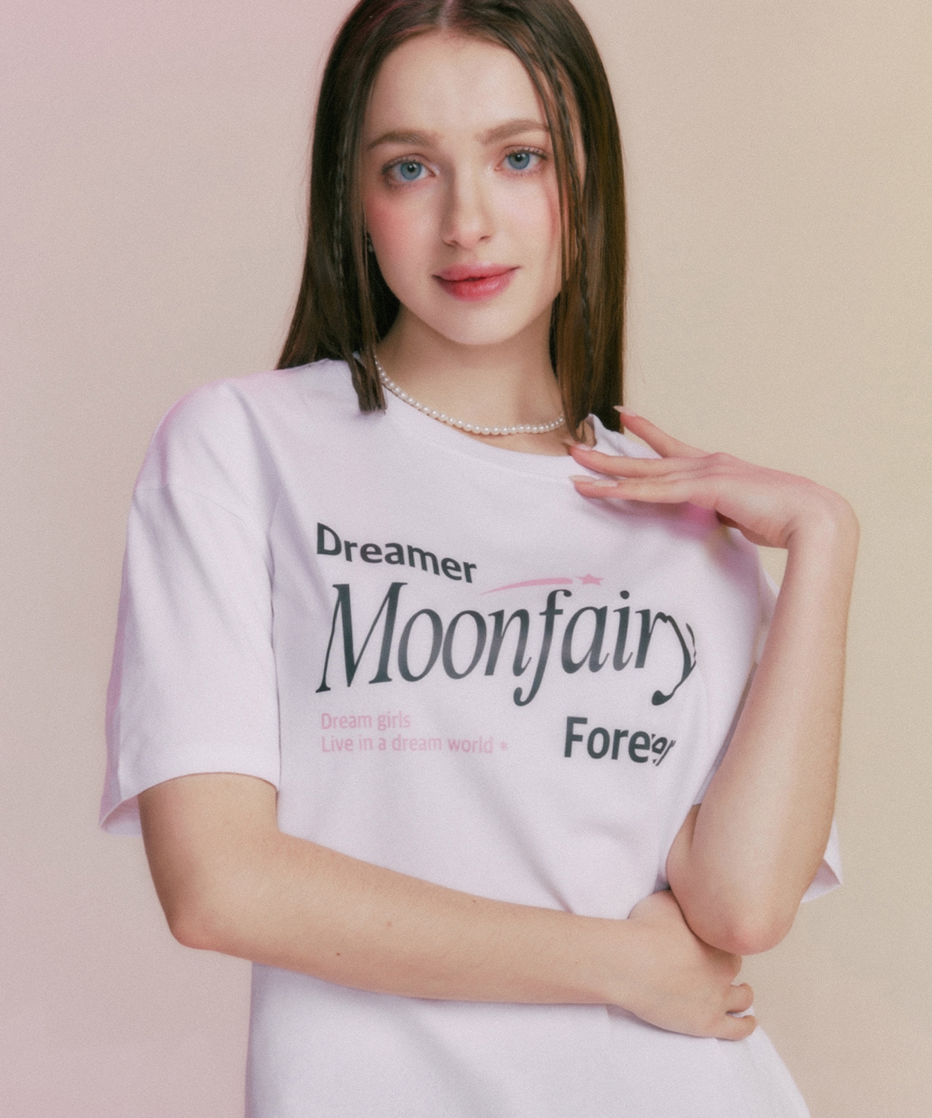 MF DREAMER LOGO TEE-WHITE
