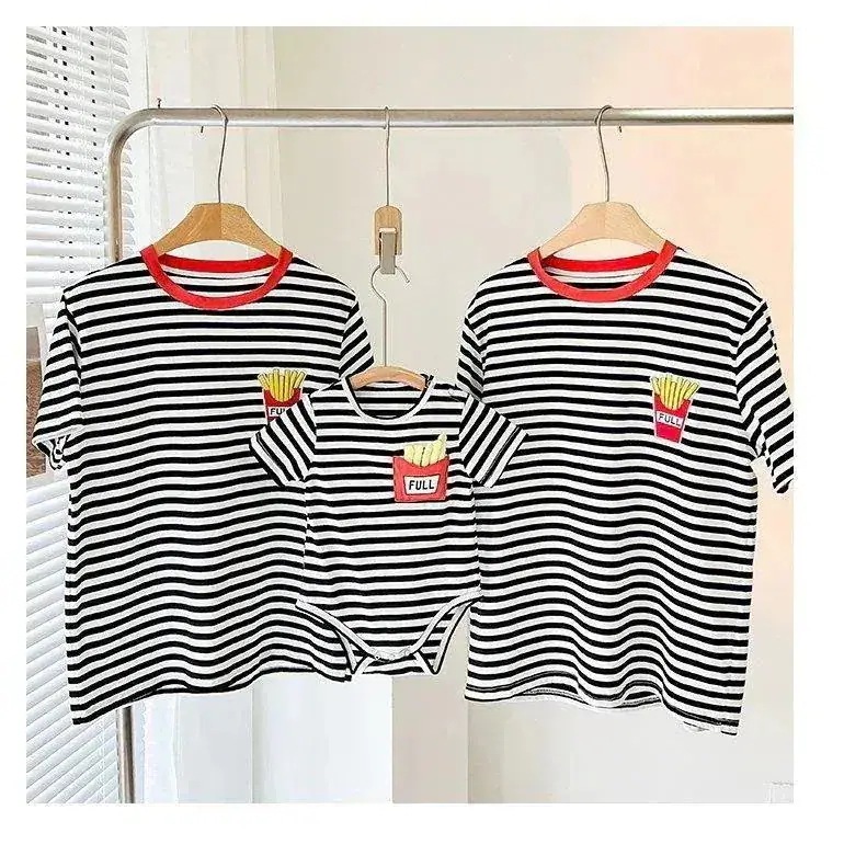 【値下げ！】15%値下げ 親子コーデ ベビー 赤ちゃん ペアTシャツ リンクコーデ 兄弟 姉妹 家族写真 お揃いコーデ 記念撮影 おしゃれ 家族 親子服 ロンパース カバーオール 半袖Tシャツ2件15