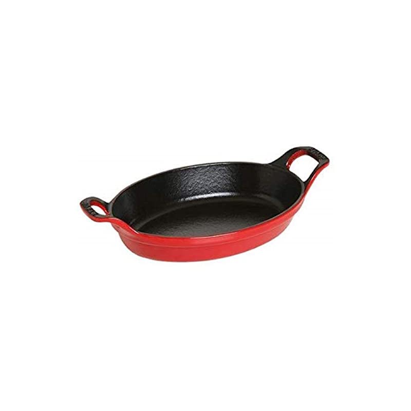 ストウブ 「 オーバル スタッカブル ディッシュ チェリー 24cm 」 ホーロー 鉄 グラタン皿 【日本正規販売品】 Dish 40509-897